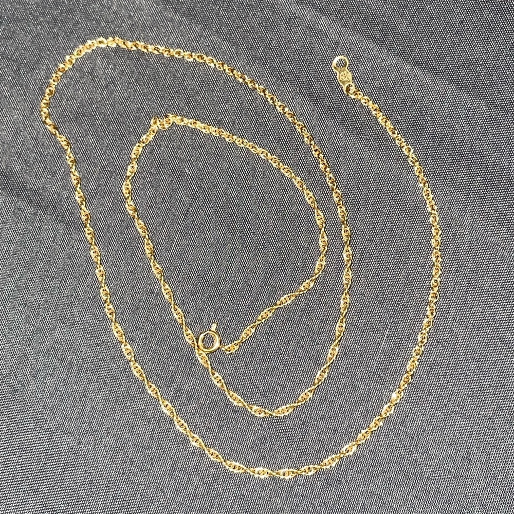 fine 14k gold chain necklace